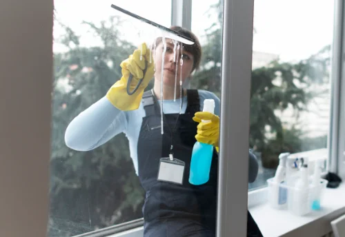 Nettoyage de vitres intérieures et extérieures aux Loges